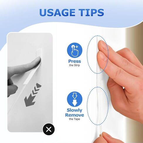 Picture Hanging Strips 24 Pairs(48 Packs) 2.75 * 0.73inch，Damage-Free Hanging Picture Hangers, No Tools Wall Hanger for Home Decor, White Adhesive in Saudi Arabia