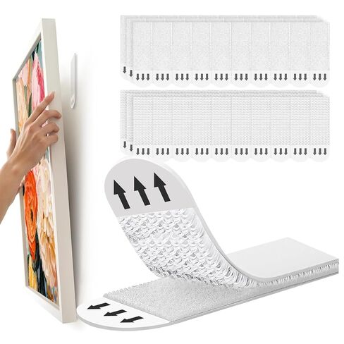 Picture Hanging Strips 24 Pairs(48 Packs) 2.75 * 0.73inch，Damage-Free Hanging Picture Hangers, No Tools Wall Hanger for Home Decor, White Adhesive in Saudi Arabia