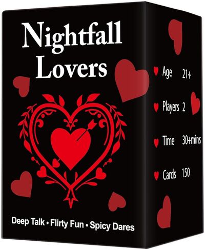 VOCHIC Nightfall Lovers Card Game for Couples, 150 Fun and Romantic Cards Couples Games for Adults Date Nights 2 Players Gift for Him and Her Valentine’s Day Anniversary in Saudi Arabia