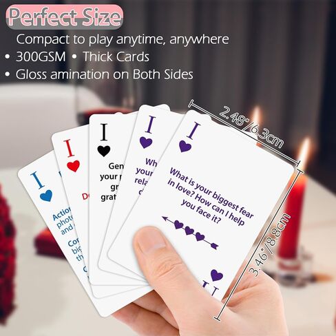VOCHIC Nightfall Lovers Card Game for Couples, 150 Fun and Romantic Cards Couples Games for Adults Date Nights 2 Players Gift for Him and Her Valentine’s Day Anniversary in Saudi Arabia