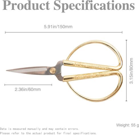 3-Pack Fabric Scissors Set for Sewing, 5.1" Gold Embroidery Scissors, 4.1" Thread Snips & 5.1" Dressmaking Shears, High Carbon Steel, for Sewing, Knitting, DIY Crafts" in Saudi Arabia