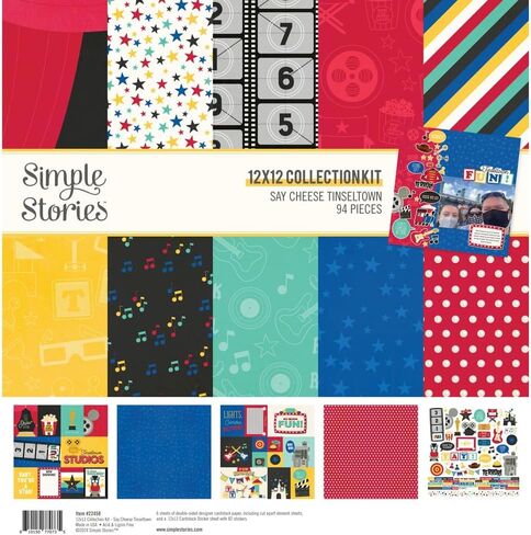 Simple Stories Collection Kit 12"X12"-Say Cheese Tinseltown in Saudi Arabia