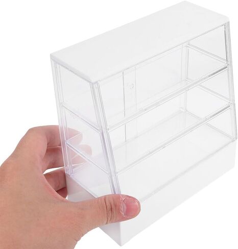 ibasenice 1 12 Scale Miniature Cake Display Cabinet with Sliding Door for Dollhouse Bakery Furniture Kitchen Accessory 5.23X5.11X2.59 Inch in Saudi Arabia