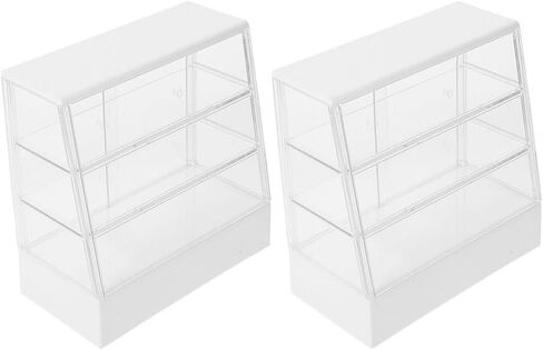 ibasenice 1 12 Scale Miniature Cake Display Cabinet with Sliding Door for Dollhouse Bakery Furniture Kitchen Accessory 5.23X5.11X2.59 Inch in Saudi Arabia
