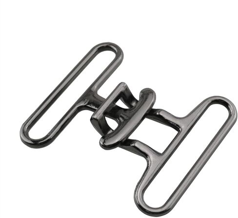 HJGarden 4PCS 40mm Metal Clasp Clothing Decorative Buckles Belt Accessory Gun Black Zinc Alloy Quick Release Alloy Fastener Suitable for Capes Scarves Suit Jacket in Saudi Arabia