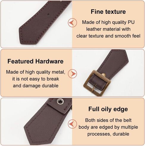 FINGERINSPIRE 4 Sets Leather Sew-On Toggles Closures Coconut Brown Imitation Leather Toggle Buckle Vintage Leather Toggle Buttons Leather Clasp Fasteners Replacement Snap Toggle for Coat Jacket DIY in Saudi Arabia
