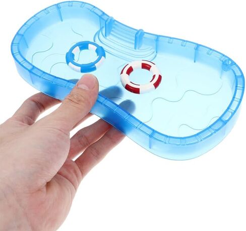 IMIKEYA Dollhouse Pool Set أثاث مصغر لديكور بيت الدمى وكرسي الشاطئ وحلقة سباحة سهلة التجميع in Saudi Arabia