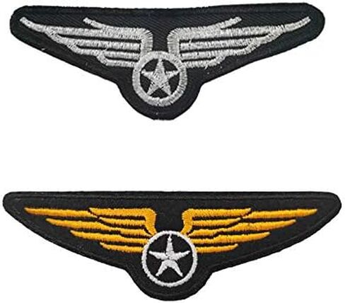 Airline Pilot Captain Costume Kit - Dress Up Accessory With Embroidered Iron On Sew On Patches in Saudi Arabia