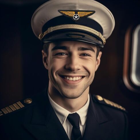 Airline Pilot Captain Costume Kit - Dress Up Accessory With Embroidered Iron On Sew On Patches in Saudi Arabia