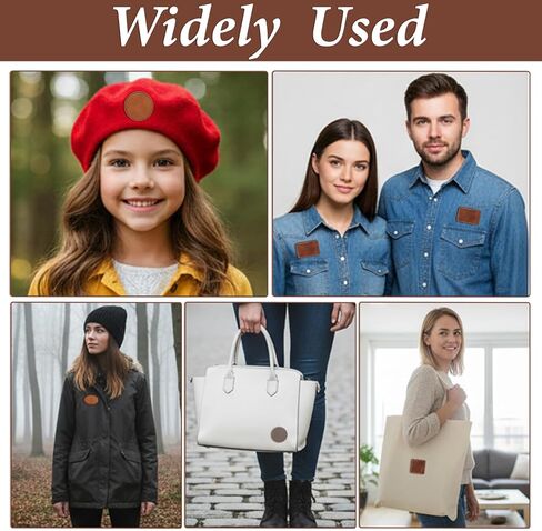 60 PCS Leather Patches for Hats, Leather Hat Patches, Blank Iron on Heat Press Adhesive Patche for Hats and Clothes Repair, Rectangle Oval Round Square in Saudi Arabia