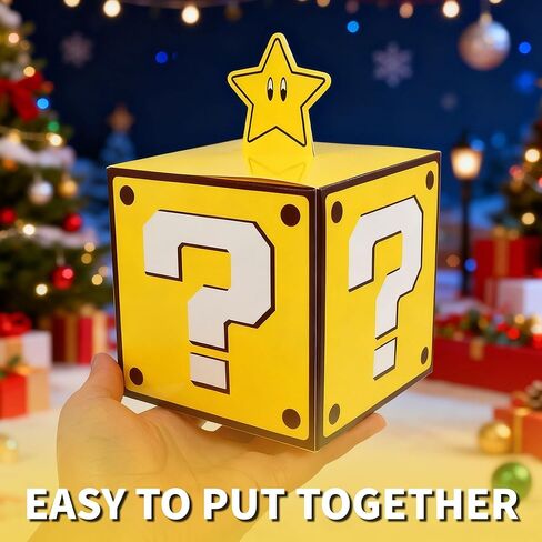 12PCS Game Theme Question Brick Pipe Treat Boxes–Game Themed Party Favor Boxes for Birthday, Holiday Events,Candy Treats & Classroom Celebrations (Small) in Saudi Arabia