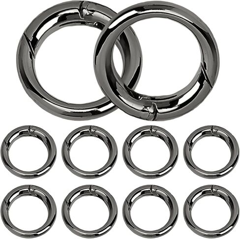 10 Pack 1 Inch Keychain Rings, Key Ring Round Clip for Keys, Buckle, Bags, Purses in Saudi Arabia