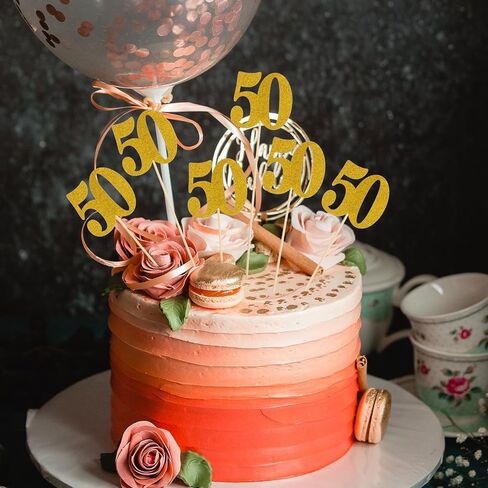 24 قطعة من القطع المركزية لعيد الميلاد الخمسين، مجموعة ديكورات طاولات عيد الميلاد الخمسين الذهبية، قطع مركزية ممتازة للطاولات وحفلات الزفاف و50 قطعة تزيين لتزيين الكيك in Kuwait