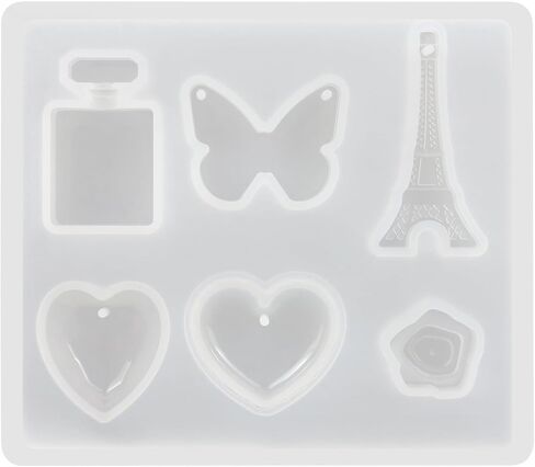 Epoxy Resin Molds Tower-Inspired Silicone Casting Template, White 1 Piece Flexible Mold for Small Charms, Keepsakes, and Desk Decor DIY Projects in Saudi Arabia