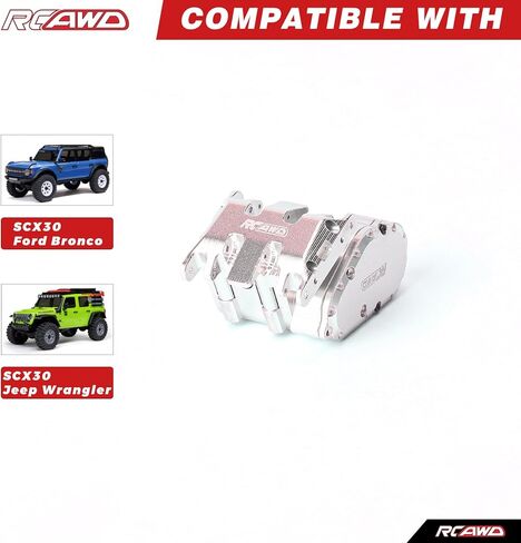 RCAWD 7075 SCX30 Transmission Gearbox, Aluminum 90% More Durable for Axial 1/30 SCX30 Series Upgrades in Saudi Arabia
