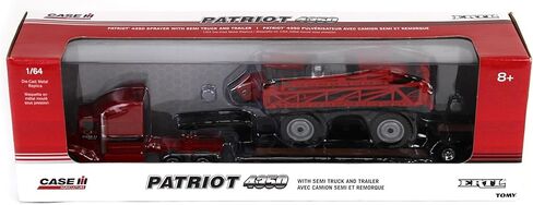 ERTL 1/64 Case IH Patriot 4350 Sprayer & Semi with Lowboy Trailer 44379 in Saudi Arabia