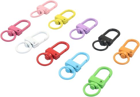 Zorfeter 50PCS Small Lobster Claw Clasps, Metal Lanyard Clips Swivel Snap Hooks, Jewelry Making Connector for Key Chains/Purses/Straps/Bag Charms in Saudi Arabia