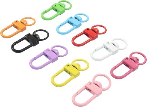 Zorfeter 50PCS Small Lobster Claw Clasps, Metal Lanyard Clips Swivel Snap Hooks, Jewelry Making Connector for Key Chains/Purses/Straps/Bag Charms in Saudi Arabia