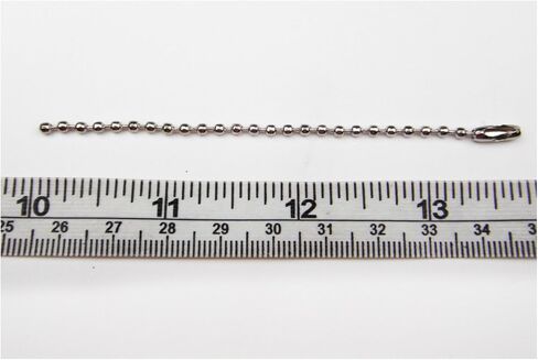 ALL in ONE 90g/100pcs Nickel Plated Connector Clasp Ball Chains Keychain Tag (Silver) in Saudi Arabia