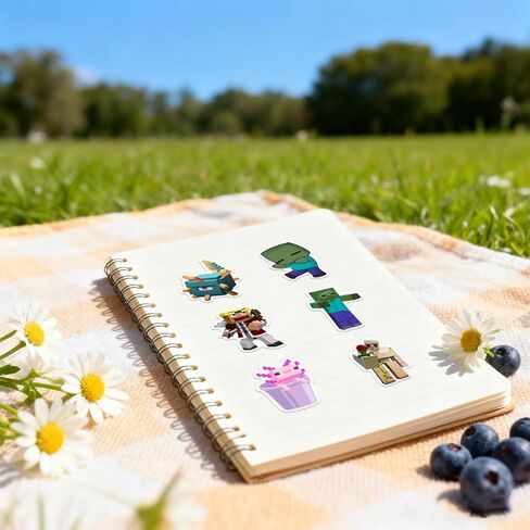 50 قطعة من الملصقات، ملصقات Pixel Miner للمراهقين والبالغين، هدايا حفلات ألعاب الفيديو in Kuwait