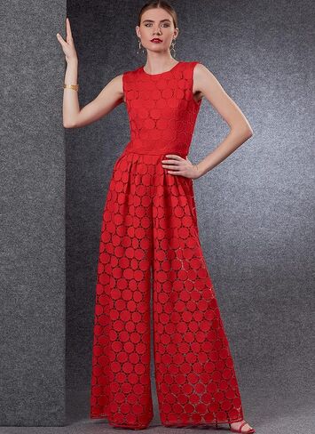 Misses' Petite Jumpsuit Sewing Pattern Kit, Code V1806 in Saudi Arabia