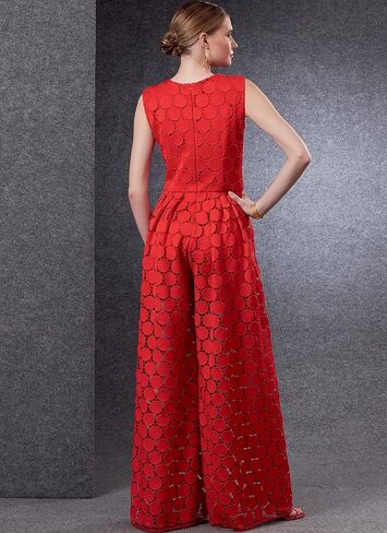 Misses' Petite Jumpsuit Sewing Pattern Kit, Code V1806 in Saudi Arabia