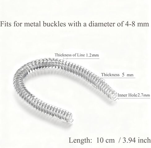 DraCra 15 Pack Metal Swivel Snap Hooks Protector Universal Swivel Clasp Hooks Spiral Sleeve Protective Conver for Lobster Claw Clasps Purse Hardware Shoulder Bag Hobo Bags Clutch Purses Tote Handbags in Saudi Arabia