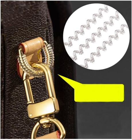 DraCra 15 Pack Metal Swivel Snap Hooks Protector Universal Swivel Clasp Hooks Spiral Sleeve Protective Conver for Lobster Claw Clasps Purse Hardware Shoulder Bag Hobo Bags Clutch Purses Tote Handbags in Saudi Arabia
