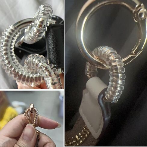 DraCra 15 Pack Metal Swivel Snap Hooks Protector Universal Swivel Clasp Hooks Spiral Sleeve Protective Conver for Lobster Claw Clasps Purse Hardware Shoulder Bag Hobo Bags Clutch Purses Tote Handbags in Saudi Arabia