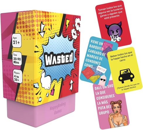 Wasted - لعبة الحفلة من Happy Ending Games - بطاقات الألعاب - لعبة Dares اللوحية (النسخة الإنجليزية) in Kuwait
