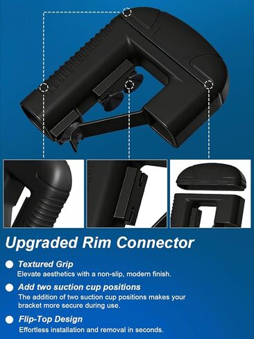 موصل حافة لـ Fluval 107 207 304 305 306 307 404 405 406 407 FX6 FX5 FX4 FX2، مشبك حافة خرطوم حوض السمك، دعامة خرطوم مضلعة - عبوتان in Kuwait