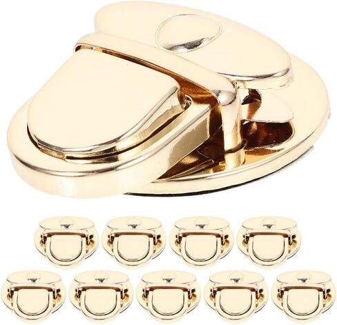 OHPHCALL Round Push Lock Clasp Buckles for DIY Bag Making Metal Purse Locks 1.57 Inch Durable Hardware for Crafting Handbags and Cases 10 Pack in Saudi Arabia