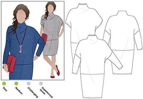 Style Arc Sewing Pattern - Cher Knit Dress (Sizes 18-30) - Click for Other in Saudi Arabia