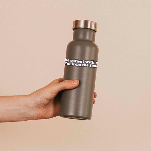 Be Patient with Me I'm from The 1900s Sticker - Funny Quote Decal for Hydroflask Water Bottle, 90s Kid Humor Gift for Millennials & Gen X in Saudi Arabia