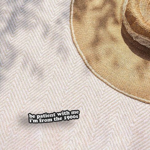 Be Patient with Me I'm from The 1900s Sticker - Funny Quote Decal for Hydroflask Water Bottle, 90s Kid Humor Gift for Millennials & Gen X in Saudi Arabia