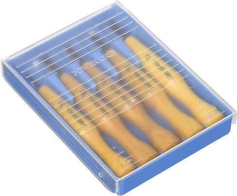 Mikisyo Hamono Power Grip Chisel Chisel مجموعة من 5 حافظة شفافة (رقم 80015) in Kuwait