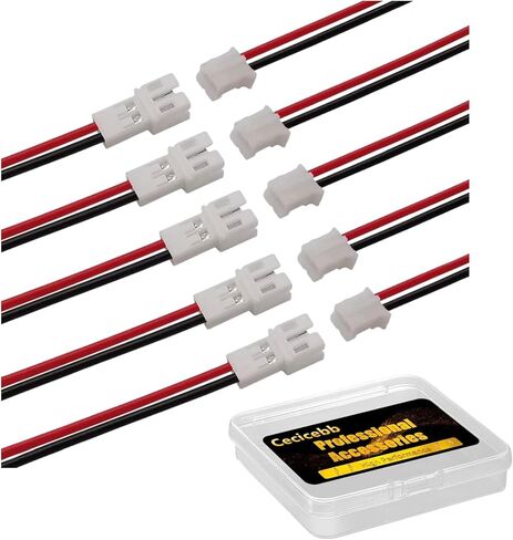 10pcs Tiny Whoop JST-PH 2.0 Male and Female Connector Cable 80mm Wire Cables for Battery JJRC H36 H67 Blade Inductrix E010 E013 in Kuwait