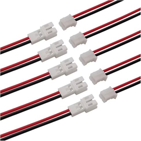 10pcs Tiny Whoop JST-PH 2.0 Male and Female Connector Cable 80mm Wire Cables for Battery JJRC H36 H67 Blade Inductrix E010 E013 in Kuwait