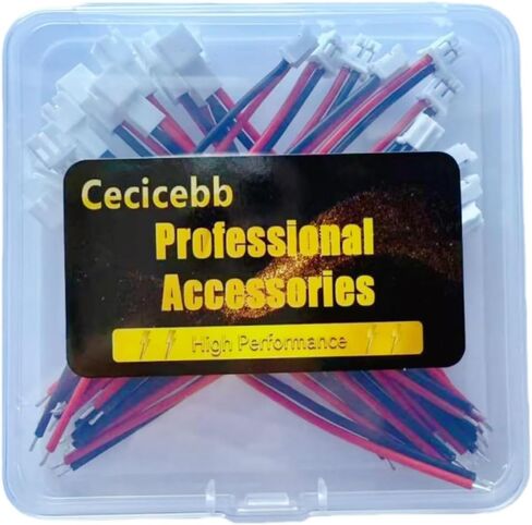 10pcs Tiny Whoop JST-PH 2.0 Male and Female Connector Cable 80mm Wire Cables for Battery JJRC H36 H67 Blade Inductrix E010 E013 in Kuwait