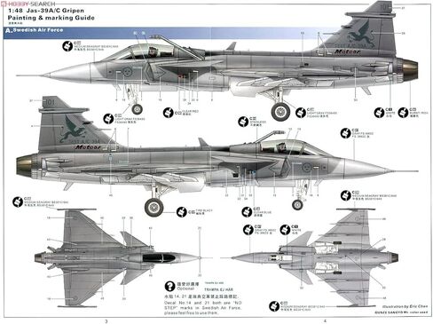 80117 1/48 صعب JAS 39A/C جريبن أطقم منمذجة in Saudi Arabia
