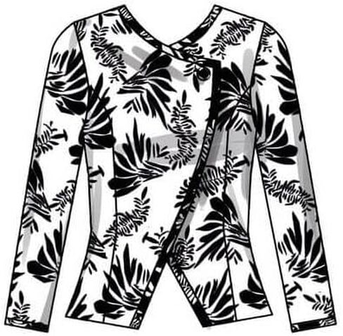 مجموعة أدوات خياطة سترة مبطنة وتنورة مستقيمة من Simplicity SS9555U5، كود S9555، المقاسات 16-18-20-22-24 in Kuwait