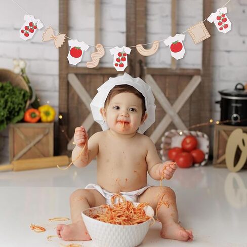 That's Amore Ciao Banner - Baby Pasta Noodle Tomato Italian Tuscan Italy Wine Pizza Baby Shower Gender Reveal, Bambino Bambina Party Decor Decorations (Ciao Baby Banner) in Saudi Arabia
