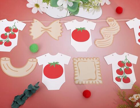 That's Amore Ciao Banner - Baby Pasta Noodle Tomato Italian Tuscan Italy Wine Pizza Baby Shower Gender Reveal, Bambino Bambina Party Decor Decorations (Ciao Baby Banner) in Saudi Arabia
