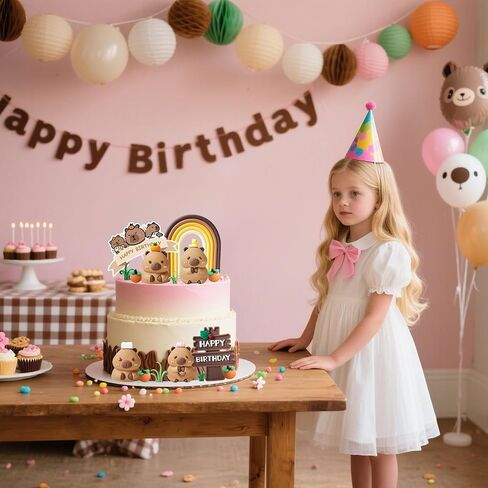 Capybara Cake Toppers Mini Blowfish Party Supplies for Capybara Birthday Party Supplies Shower Favors in Kuwait