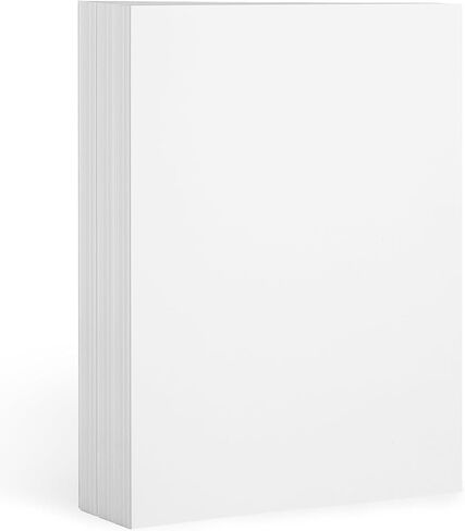 100 Sheets White 5 x 7 Inch Cardstock, 200gsm Heavyweight Blank Printable Paper for Invitations, Greeting Cards & Crafting in Saudi Arabia