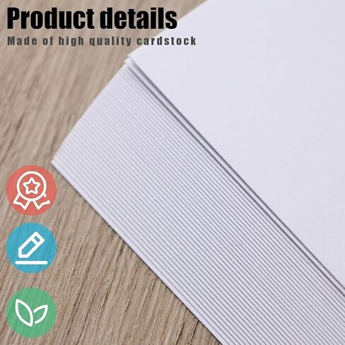 100 Sheets White 5 x 7 Inch Cardstock, 200gsm Heavyweight Blank Printable Paper for Invitations, Greeting Cards & Crafting in Saudi Arabia