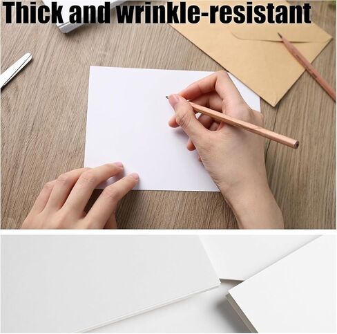 100 Sheets White 5 x 7 Inch Cardstock, 200gsm Heavyweight Blank Printable Paper for Invitations, Greeting Cards & Crafting in Saudi Arabia