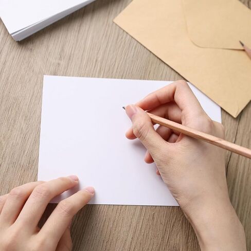 100 Sheets White 5 x 7 Inch Cardstock, 200gsm Heavyweight Blank Printable Paper for Invitations, Greeting Cards & Crafting in Saudi Arabia