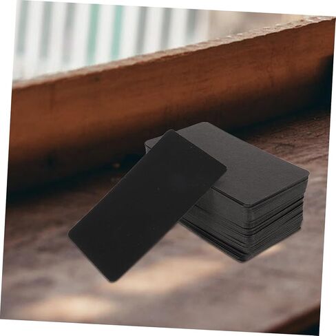 Housoutil 100pcs Black Blank Cards DIY Note Cards for Craft Projects Drawing and Study 3.5 x 2.5 Inch Blank Playing for Parties and Signature Greetings in Saudi Arabia