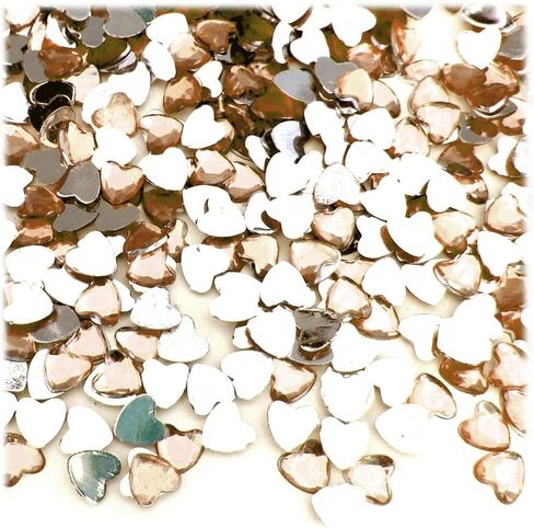 The Crafts Outlet 144pc Rhinestones Heart 8mm - Peridot Light Green in Saudi Arabia